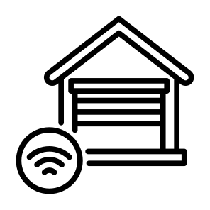 Smart Garage, Garage,  Wireless, Connection, Sensor, Smart Home, Automation icon