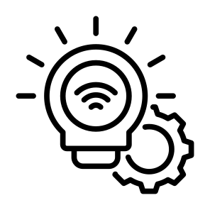 Smart Lamp, Smart Energy,  Wireless, Connection, Sensor, Light icon