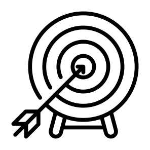 Dartboard, Targeting, Target, Goal, Objective, Aim icon