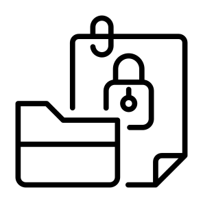 Data Security, Confidential Folder, Protection, Document, File, Security icon