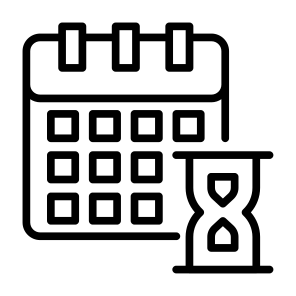Deadline, Schedule, Calendar, Time, Hourglass, Date icon