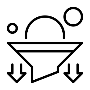 Filtering, Filter, Funnel, Selective, Refine, Tool icon