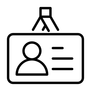 Id Card, Pass, Identification, Card, Identity, User icon