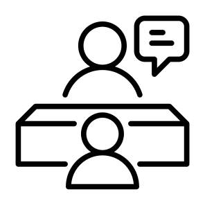 User Interview, Interview, Meeting, User, People, Interview Room icon