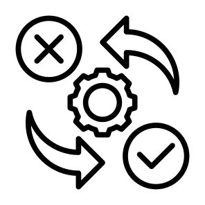 Decision Making, Arrow, All Directions, Process, Project Management  icon