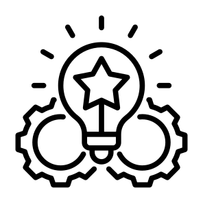 Innovation, Idea, Creative, Think Out Of The Box, Solution icon