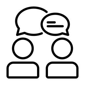 Interpersonal Relationship, Communication, Talk, Conversation, Consultant icon