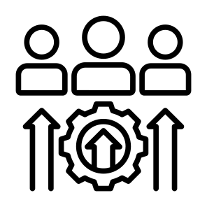 Leadership Skills, Growth, Teamwork,  Team Leader, Skill Development icon