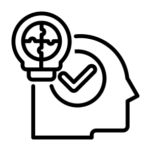 Mindset, Idea, Knowledge, Thinking, Solution, Innovation  icon
