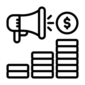 Budget, Money, Marketing, Advertising, Earning icon