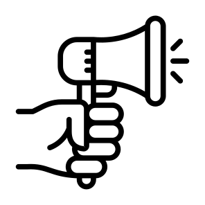 Loudspeaker, Hand, Communications, Loudspeaker, Call To Action icon