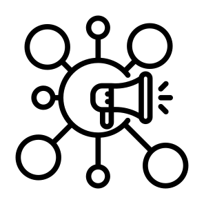 Multi Channel, Digital, Marketing, Megaphone, Advertising  icon