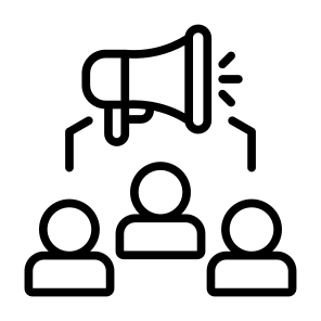 Public Relations, People, Marketing, Announcement, Promotion icon