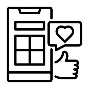 Social Media, Social Network, Smart Phone, Communications, Like icon