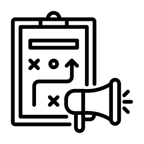 Strategy, Marketing, Strategic Plan, Tactics, Promotion  icon