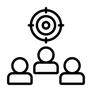 Target Audience, People, Marketing, Focus, Customer icon