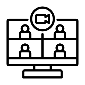 Webinar, Computer, Communications, Online Class, Online Meeting icon