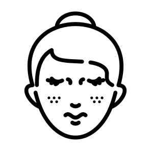 Freckles, Woman, Face, Spot, Skin  icon