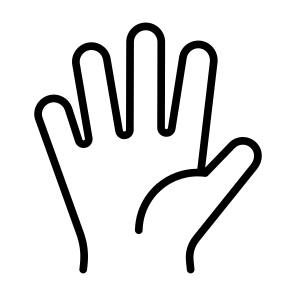 Hand, Body Parts, Open Hands, Five Fingers, Hand Palm icon