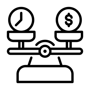 Balance, Time Is Money, Money, Time, Weight Scale icon