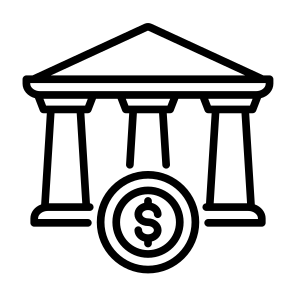 Bank, Bank Account, Central Bank, Money, Banking icon