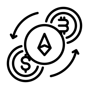 Cryptocurrency, Coin, Ethereum, Currency, Blockchain  icon