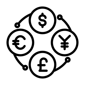 Currency, Exchange, Money, Euro, Yen icon