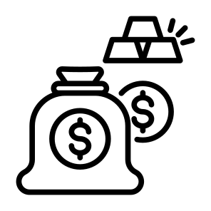 Gold Ingots, Gold, Assets, Investment, Money  icon