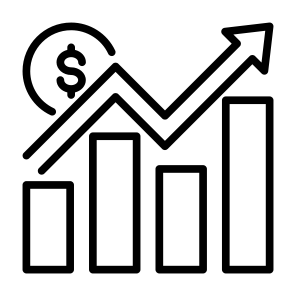 Profit, Statistics, Increase, Bar Graph, Growth  icon