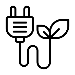 Eco Energy, Green Energy, Green Power, Ecology, Electrical, Plug, Power icon
