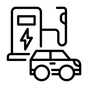 Electric Car, Charging, Charging Station, Green Energy, Car, Transportation, Technology, Ecology, Renewable Energy, Environment, Power icon