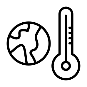 Global Temperature, Global, Warming, Thermal, Temperature, Ecology And Environment, Thermometer, World, Earth icon