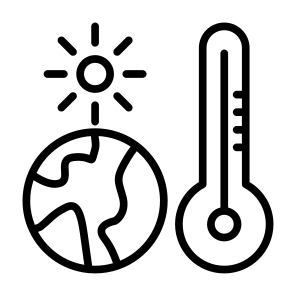 Global Warming, Warm, Global, Warming, Temperature, Thermometer, Sun icon