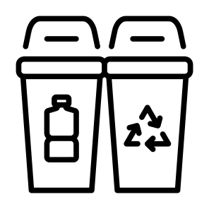 Recycle, Garbage, Sort, Trash, Bottle, Plastic, Bin icon