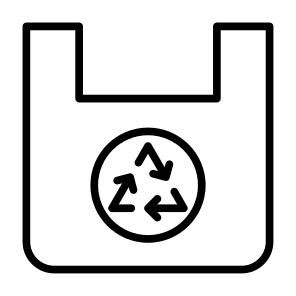 Recycled Plastic, Plastic Bag, Shopping Bag, Plastic, Eco Bag, Recycled, Ecology, Reusable, Ecology And Environment icon