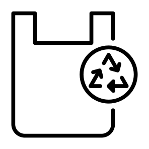Recycled Plastic, Plastic, Plastic Bag, Bag, Eco Bag, Reusable icon