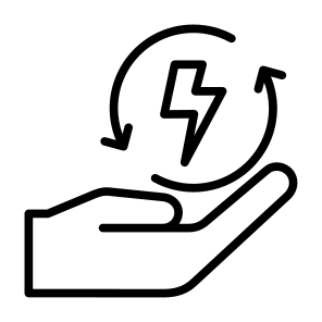 Renewable Energy, Electricity, Energy Saving, Energy, Recycle, Recycling, Ecology, Environment icon