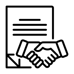 Agreement, Contract, Deal, Partnership, Handshake, Document icon