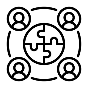 Cooperation, Puzzle, Collaboration, Problem Solved, Teamwork, Team icon