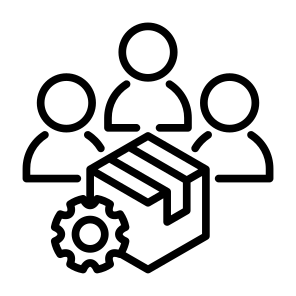 Product Development, Production, Product, Development, Team, Package icon