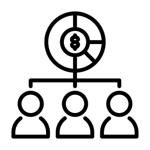 Profit Sharing, Profit, Equity, Income, Sharing, Money  icon