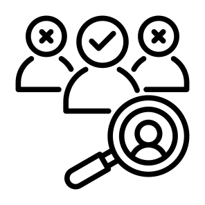 Selection, Select, Choice, Team, Recruitment, Screening icon
