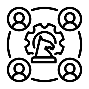 Strategic Alliance, Strategic, Teamwork, Cooperative, Collaboration, Team  icon