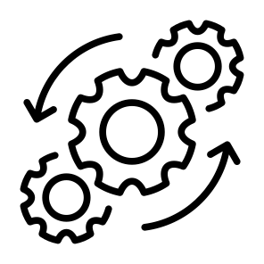 Synergy, Rotation, Process, Lifecycle, Transition, Continuity   icon