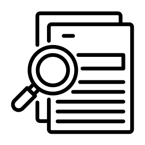 Evaluating, Search, Investigation, Evaluate, Inspection icon