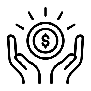 Handling, Money, Hand, Saving, Management icon