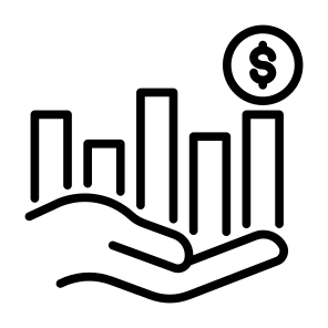 Investing, Statistics, Growth, Management, Money, icon