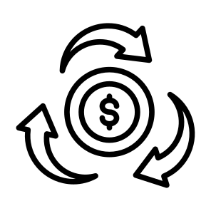 Transaction,  Transfer, Flow, Circulation, Cash Flow icon
