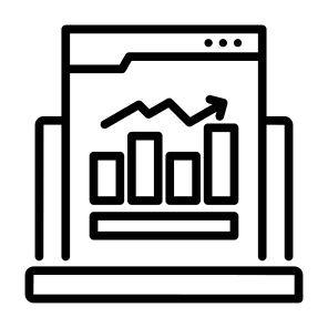 Bar Chart, Computer, Diagram, Statistics, Growth, Ecommerce icon