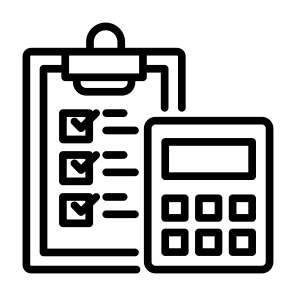 Budget, Checklist, Calculator, Clipboard, Spending, Shopping icon